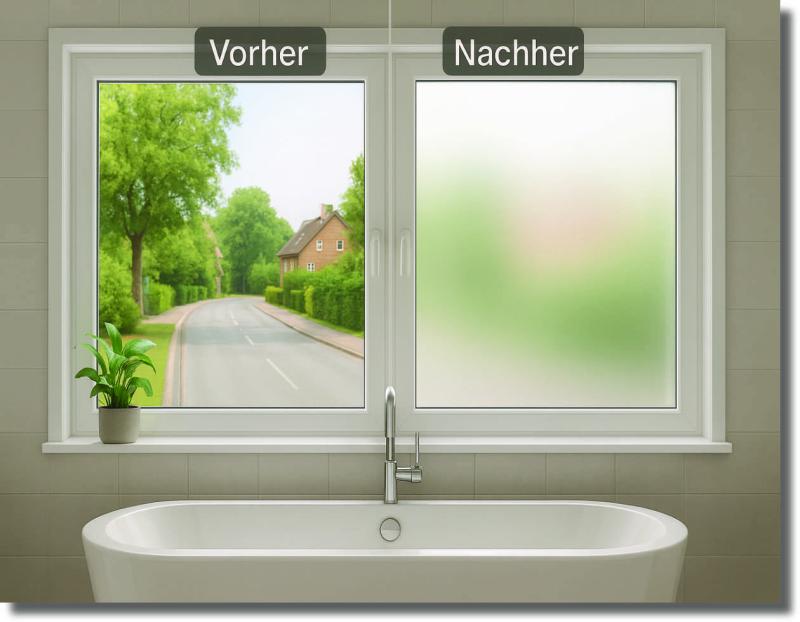 Fensterfolie „Blumenwiese“ – natürlicher Sichtschutz